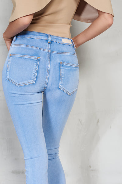 Light Blue Skinny Denim Jeans