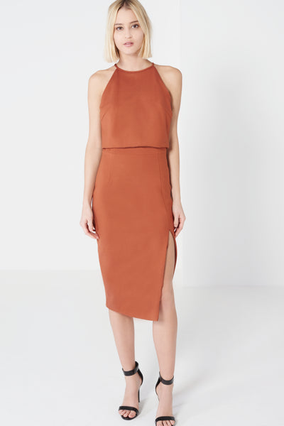 Orange Midi Dress KD