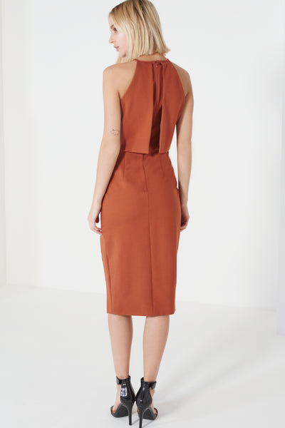 Orange Midi Dress KD